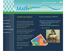 Tablet Screenshot of mathandmore.com